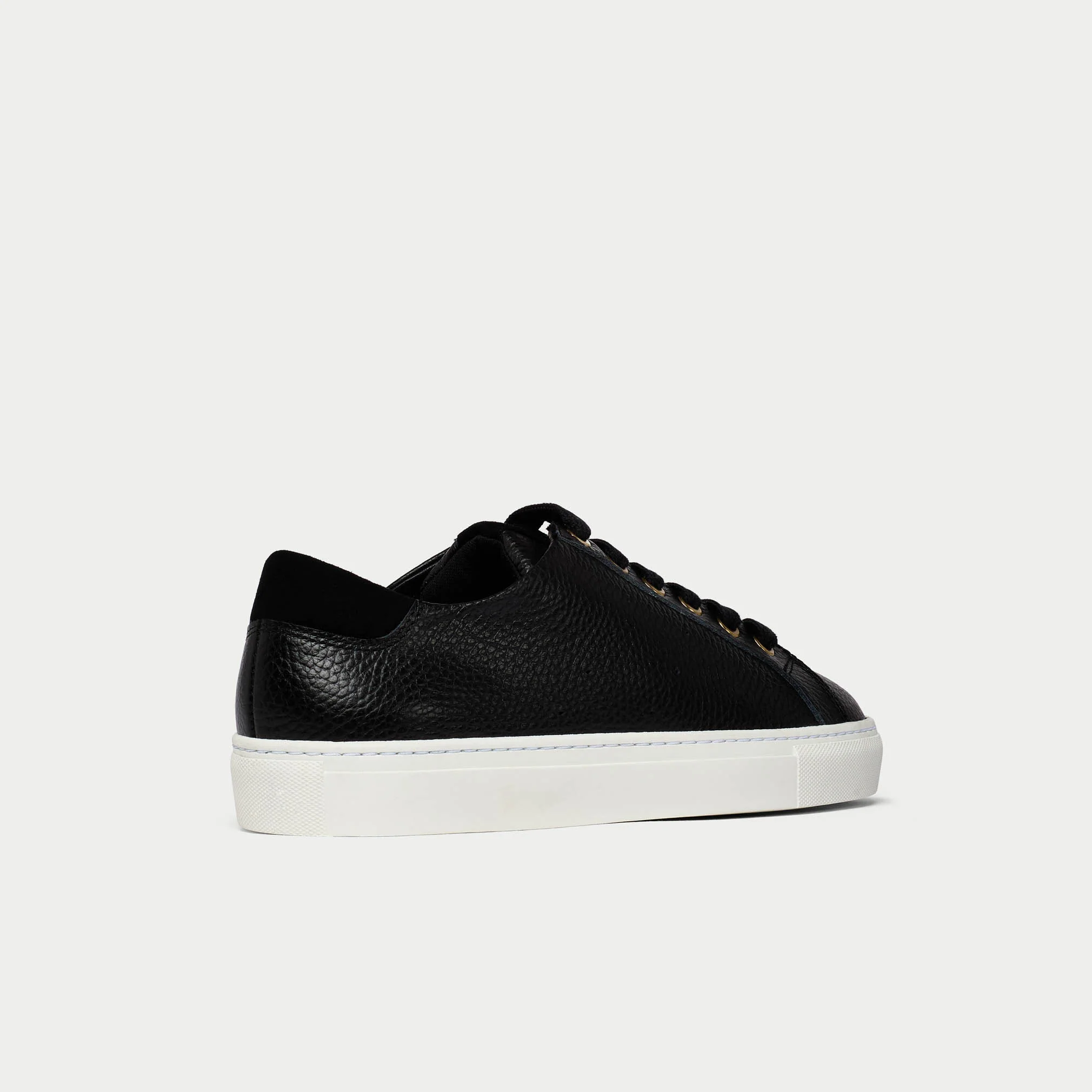 Star - Black Leather Wide Fit Sneakers - Image 6