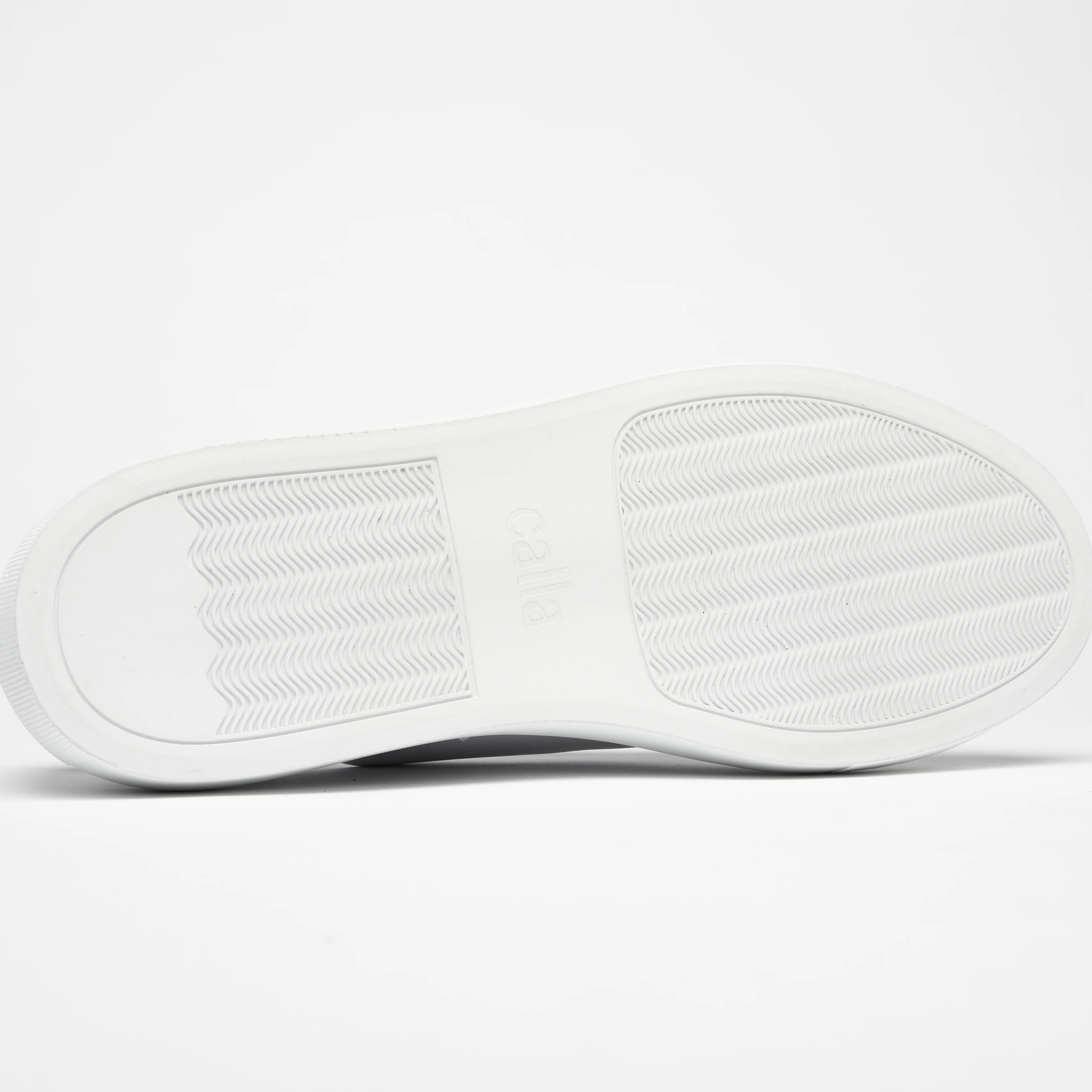 Star - Smooth White Leather & Champagne Wide Fit Sneakers - Image 6