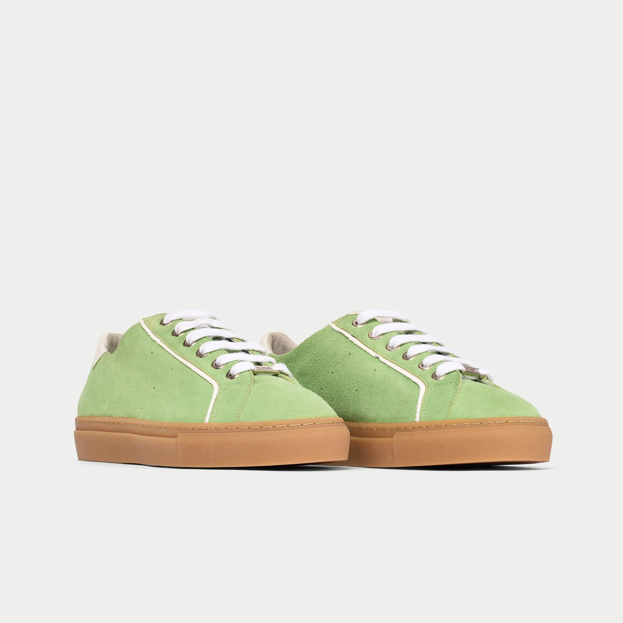 Star - Matcha Suede Wide Fit Sneakers - Image 2
