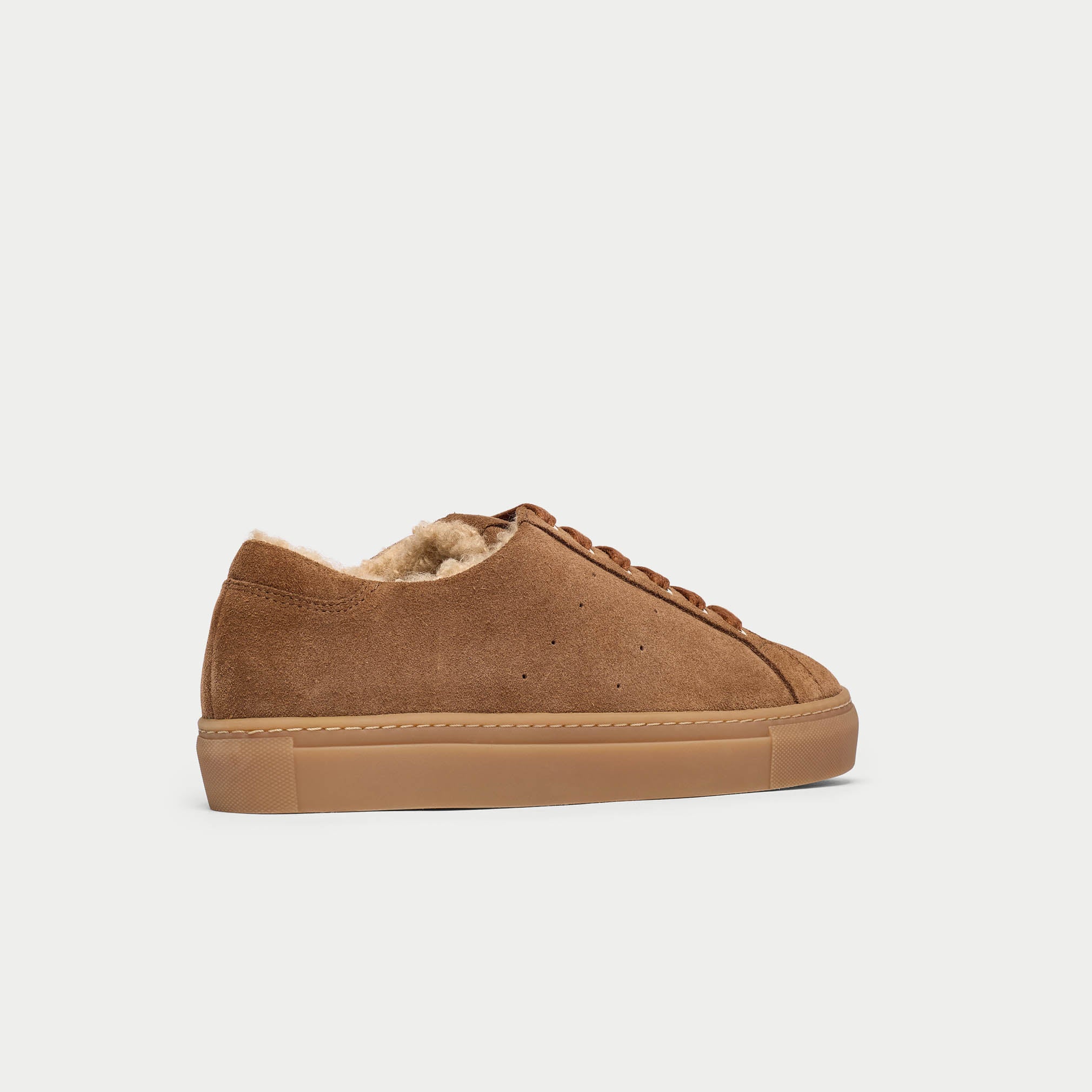 Star - Mocha Borg Suede Wide Fit Sneakers - Image 6