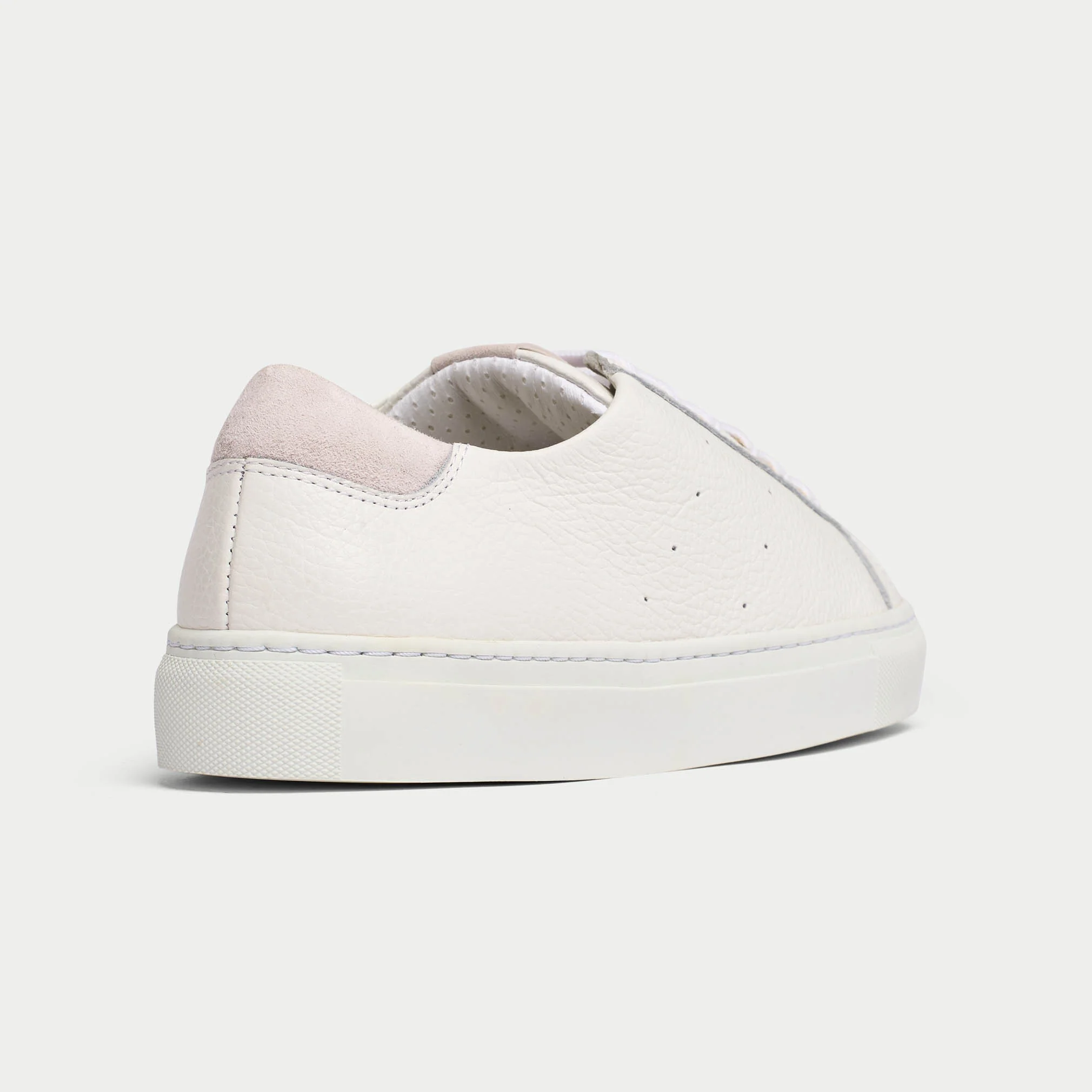 Star - White Grain Leather Wide Fit Sneakers - Image 10