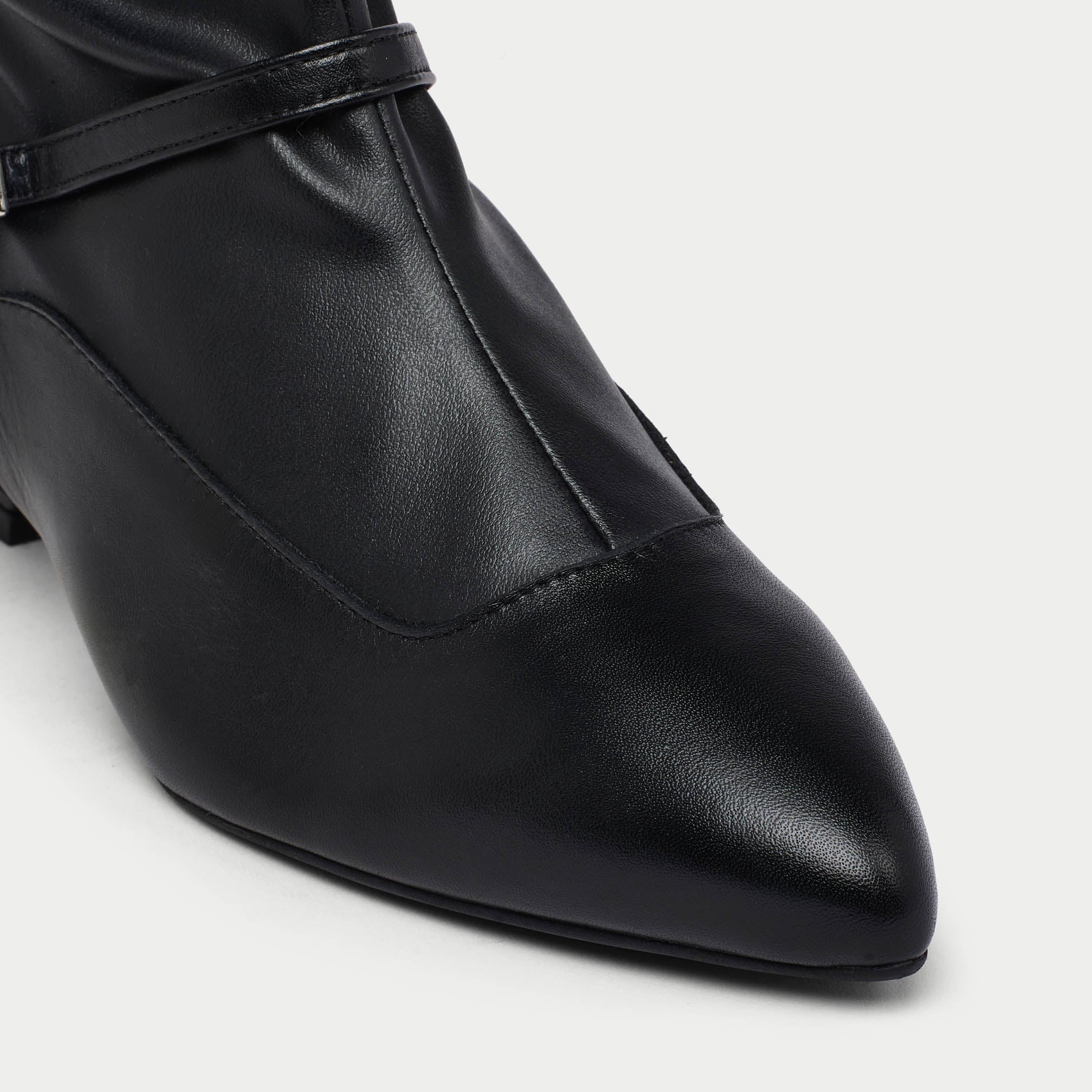 Veronica - Black Leather Boots - Image 5