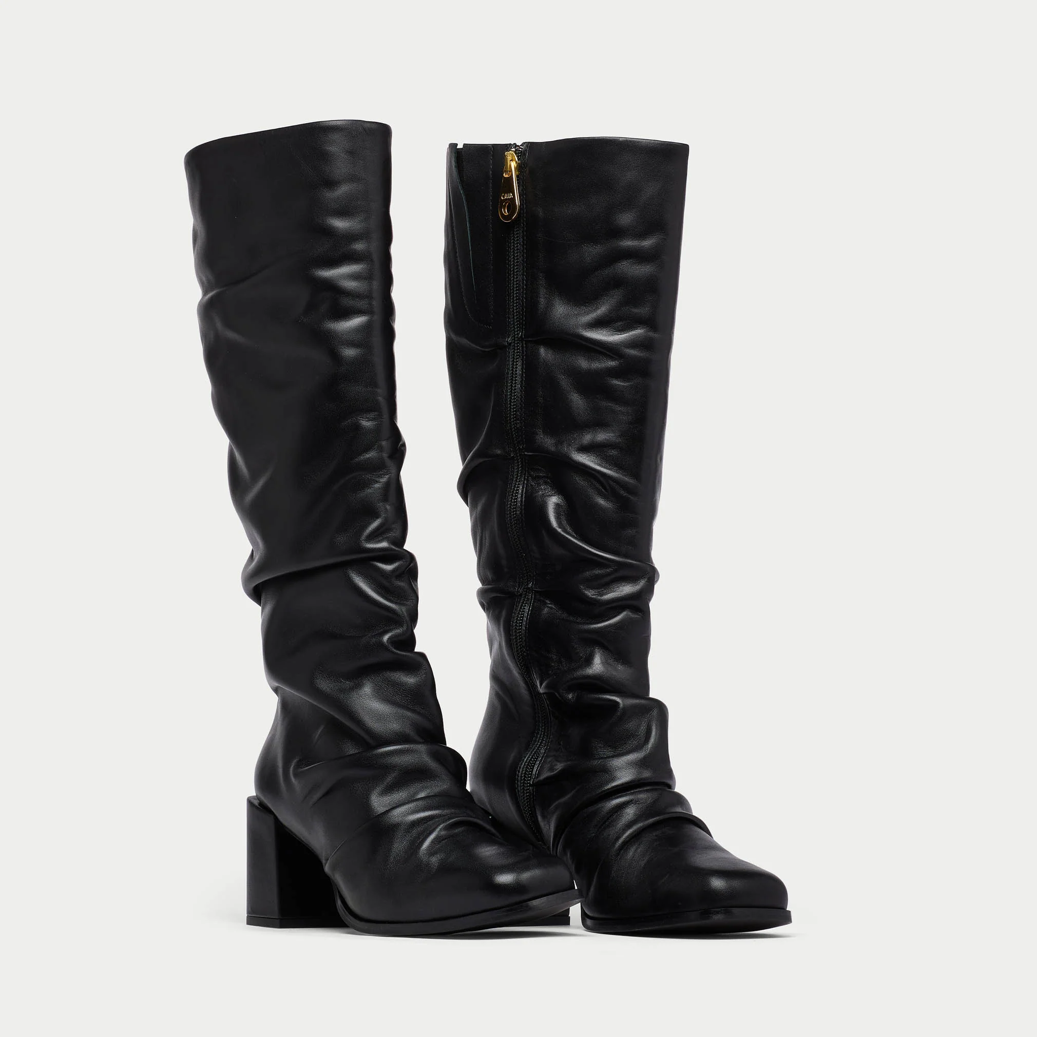 Willow - Black Leather Boots - Image 2