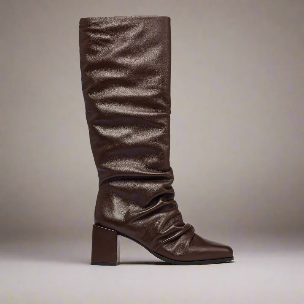 Willow - Brown Leather Boots